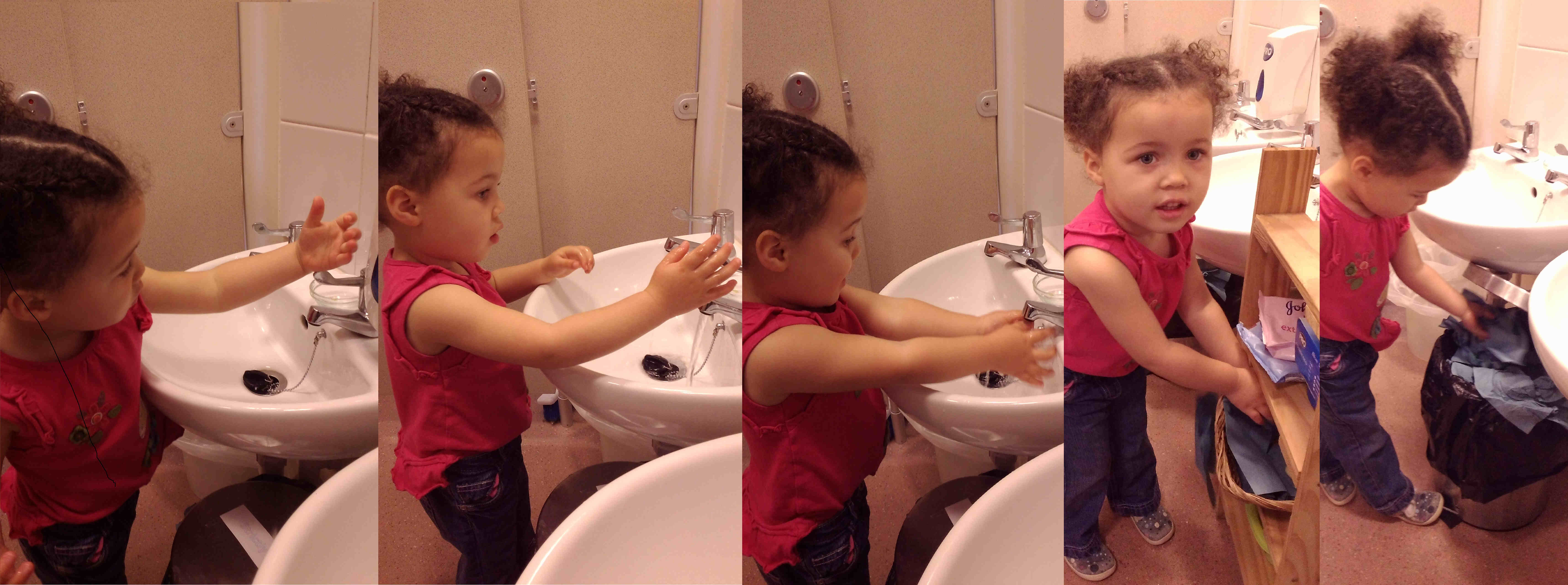 Washing hands